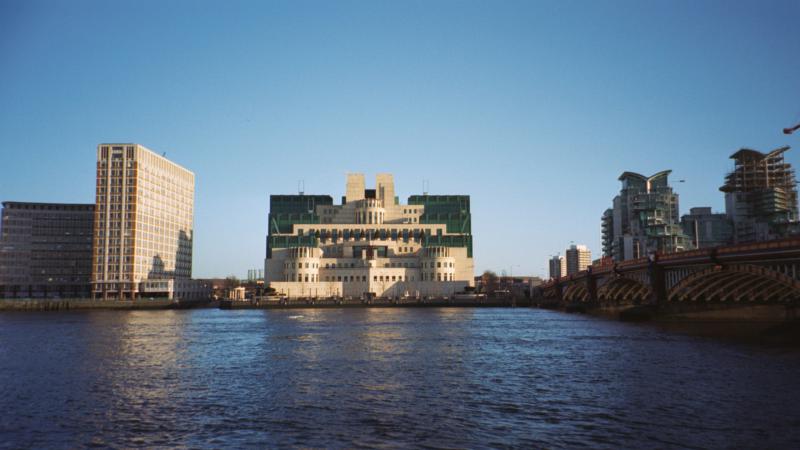 Select this image to see a larger version. MI6 and Thames