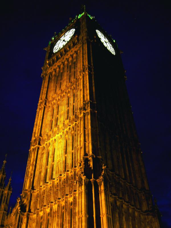 Select this image to see a larger version. Palace of Westminster, the Elizabeth Tower (