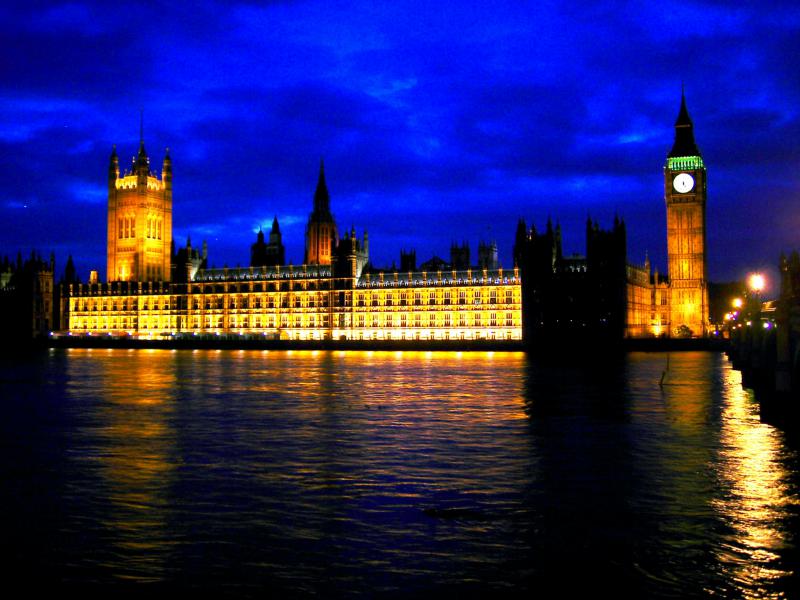 Select this image to see a larger version. The Houses of Parliament / Palace of Westminster